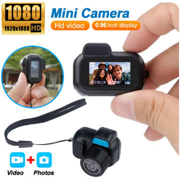 Mini Camera With 0.96in Screen CMOS Indoor Home Outdoor 1080P Sports Portable Vintage Video Recorder Support TF Card Y3000