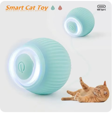 Smart Cat Rolling Ball Toys Rechargeable Cat Toys Ball Motion Ball Self-moving Kitten Toys for Indoor Interactive Playing 2024 4